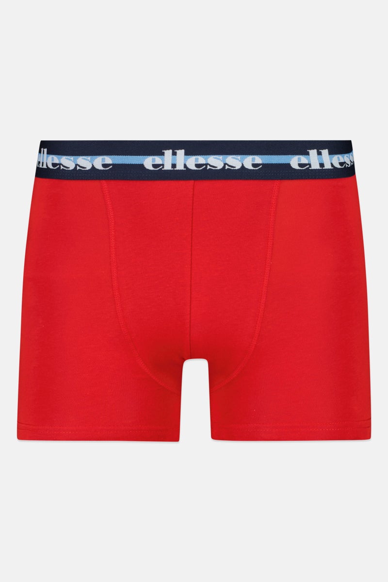 Ellesse Men 3 Pieces Brand Logo Trunks, Multicolor - Image 5