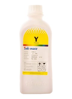 Ink Mate Refill ink for printers, capacity of 1 liter, yellow color 