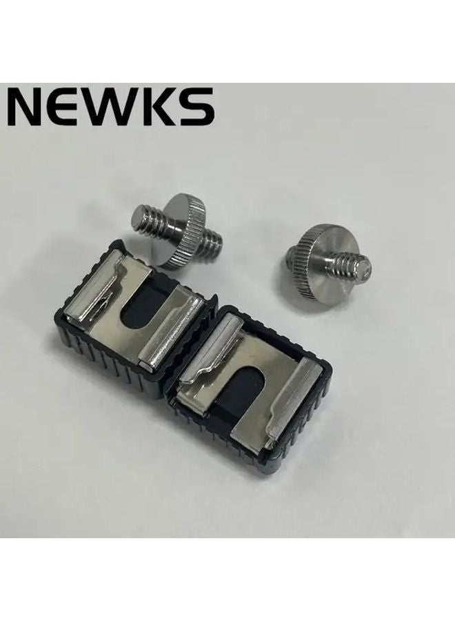 2pcs Standard Flash Hot Shoe Adapter with 1 4 Inch External Thread Double Head Screw Converter - Image 2
