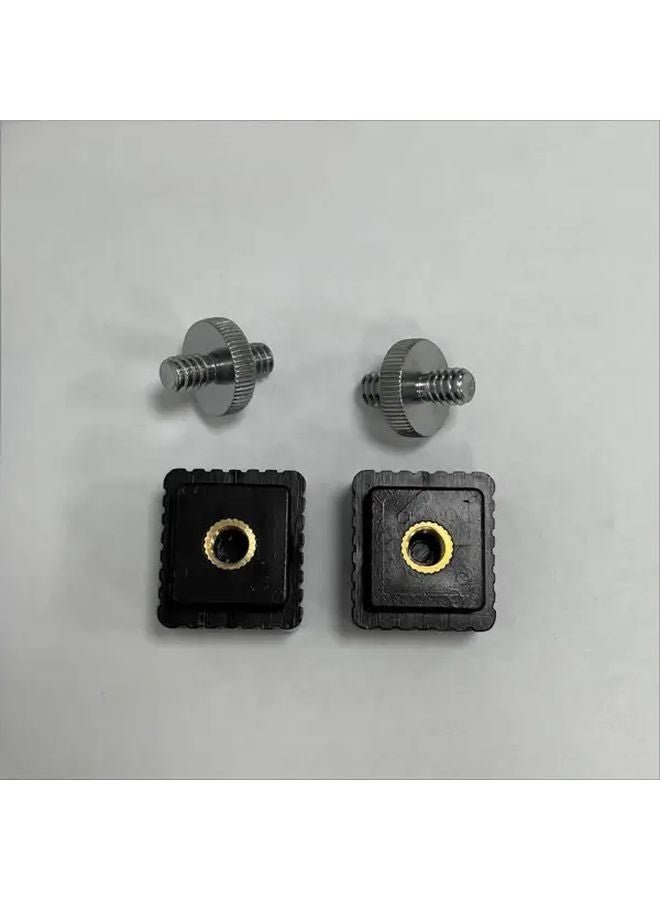 2pcs Standard Flash Hot Shoe Adapter with 1 4 Inch External Thread Double Head Screw Converter - Image 4