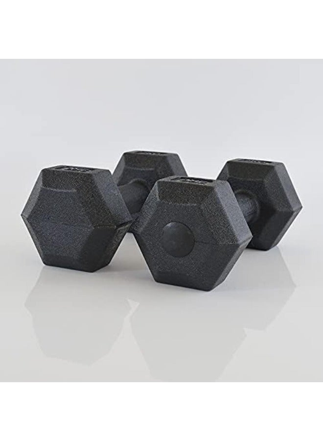 مجموعة دمبل من بلاستيك PVC  زوج واحد من الدمبل السداسي - Image 2