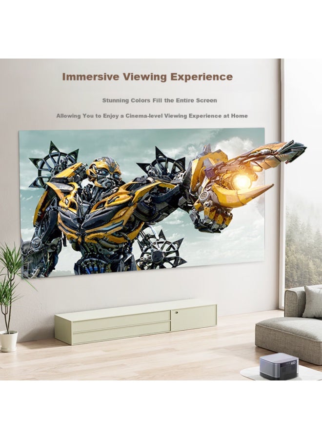Aske 100-inch High Gain Anti-light Projection Screen With Stand, Dual-use Wall Mount Without Drilling, Support 4k Hd 3d Projection, 16:9 Reflective Anti-light Screen For Office And Portable Use - Image 5