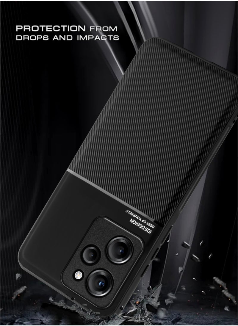 ELLAGECASE Premium Ultra-Thin Case for Xiaomi Poco X5 Pro 5G, Hidden Metal Plate, Slim Design, Easy to Hold, and Enhanced Camera Protection  - Image 2