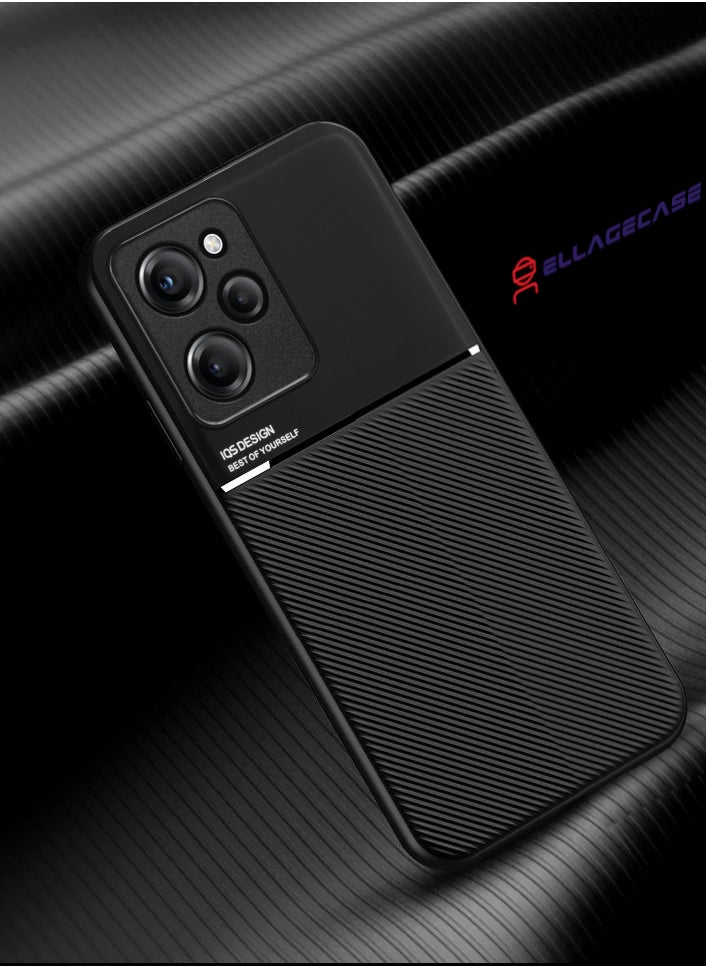 ELLAGECASE Premium Ultra-Thin Case for Xiaomi Poco X5 Pro 5G, Hidden Metal Plate, Slim Design, Easy to Hold, and Enhanced Camera Protection  - Image 3
