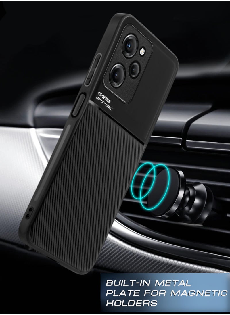 ELLAGECASE Premium Ultra-Thin Case for Xiaomi Poco X5 Pro 5G, Hidden Metal Plate, Slim Design, Easy to Hold, and Enhanced Camera Protection  - Image 4