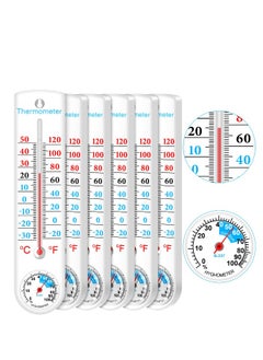 Generic Wireless Indoor Outdoor Thermometer Hygrometer for Garden Greenhouse Fridge Closet with Celsius Fahrenheit Display 6 Pack  - Image 1