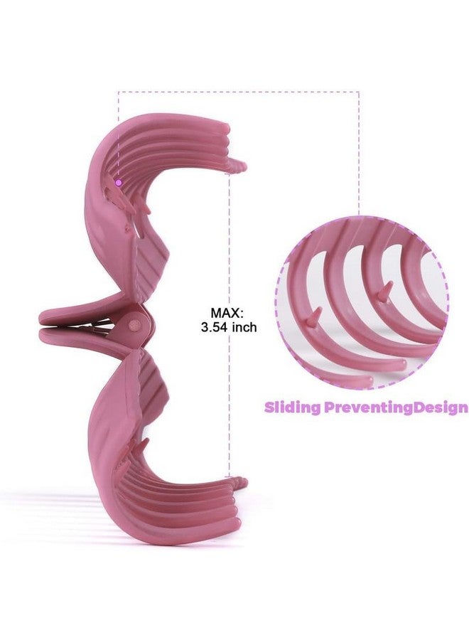 Blubby 6 Pcs Big Hair Claw Clips 4.33 Inch Matte Large Claw Clips Nonslip Strong Hold for Women and Girls Hair (6 colors) - Image 2