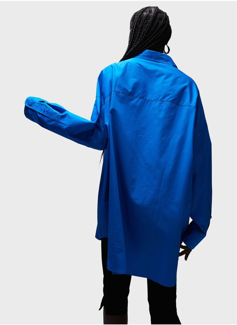 TOPSHOP Oversized Button Down Shirt  - Image 2