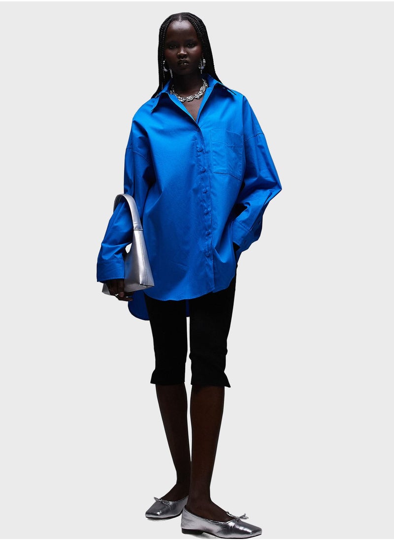 TOPSHOP Oversized Button Down Shirt  - Image 4