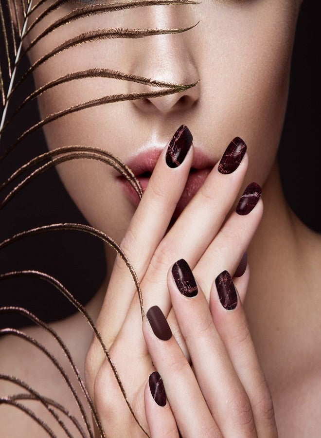 Maitys 168 Pcs 12 Sheets Full Wrap Nail Stickers Polish Strips Gradient Stickers Glitter Self Adhesive DIY Gel Nail Strips Decals with 1 Pcs Fingernail Files for Holiday Decor(Lovely Style) - Image 5