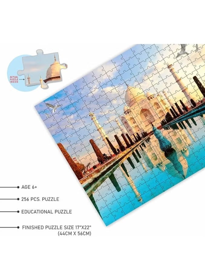 Ankit Toys Taj Mahal Jigsaw Puzzle 256 Pieces for Kids and Adults - Image 3
