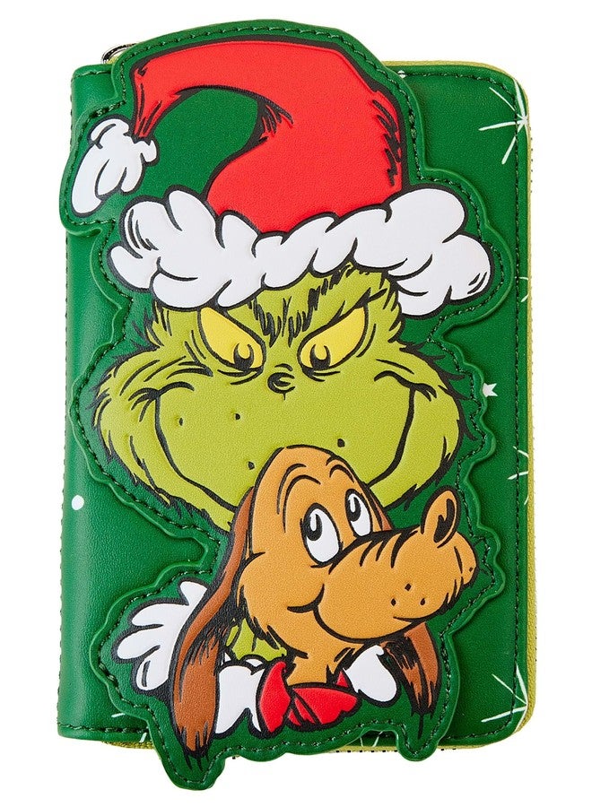 Loungefly Dr. Seuss' How the Grinch Stole Christmas! Santa Cosplay Zip Around Wallet - Image 1