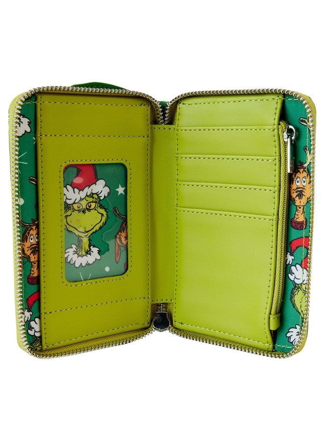 Loungefly Dr. Seuss' How the Grinch Stole Christmas! Santa Cosplay Zip Around Wallet - Image 5