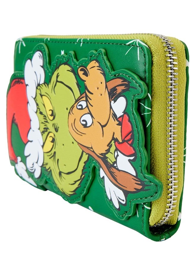 Loungefly Dr. Seuss' How the Grinch Stole Christmas! Santa Cosplay Zip Around Wallet - Image 3
