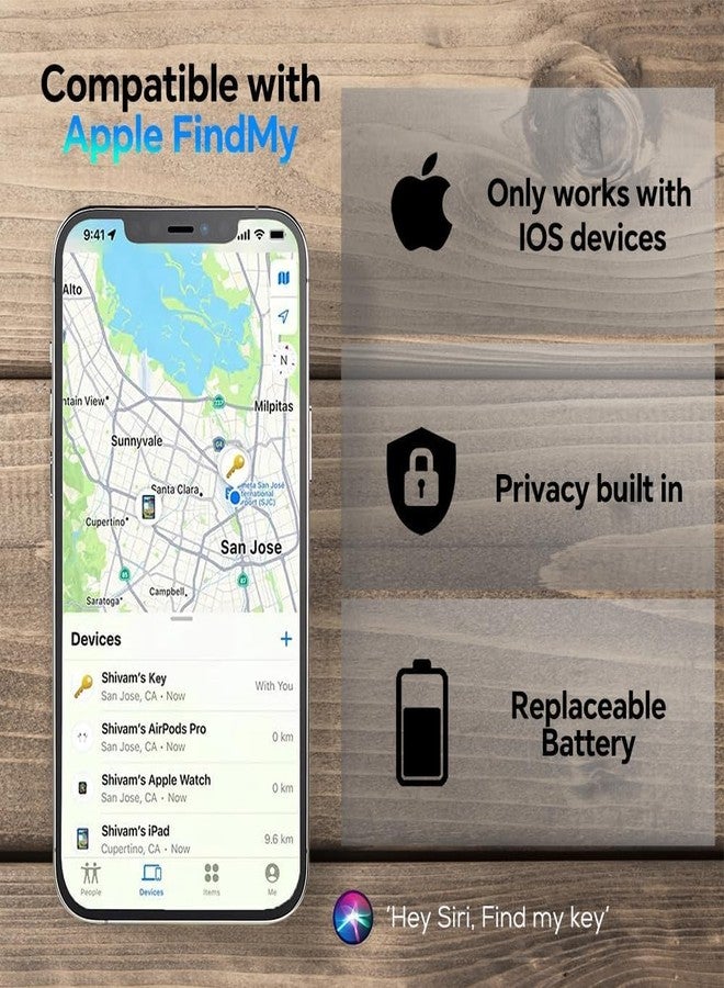 بديل لتطبيق FinderTag، جهاز البحث عن المفاتيح، جهاز تحديد موقع العناصر متوافق مع تطبيق Find My (لنظام iOS فقط)، جهاز تتبع ذكي للأمتعة/حقائب الظهر/حقائب السفر، تصنيف مقاومة الماء IP67 (أبيض) - Image 3
