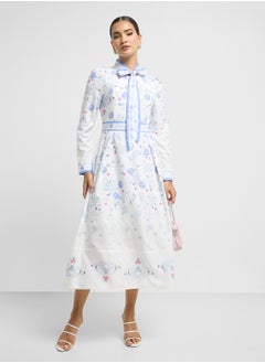 ELLA Floral Print Dress  - Image 4