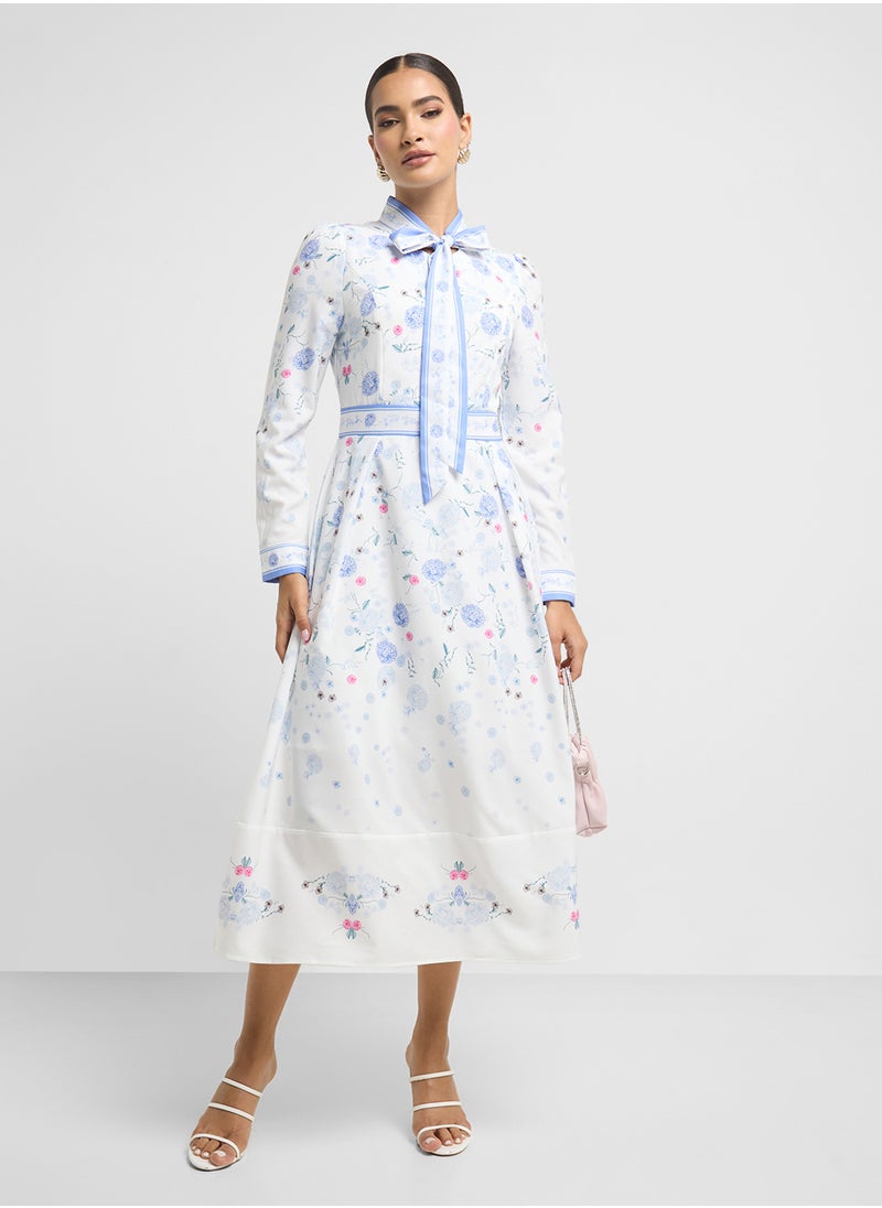 ELLA Floral Print Dress  - Image 4