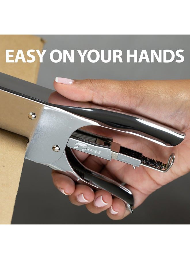 Officemate Classic Plier Stapler Bundle with 10,000 Staples, Metal, Silver (97768) - Image 2
