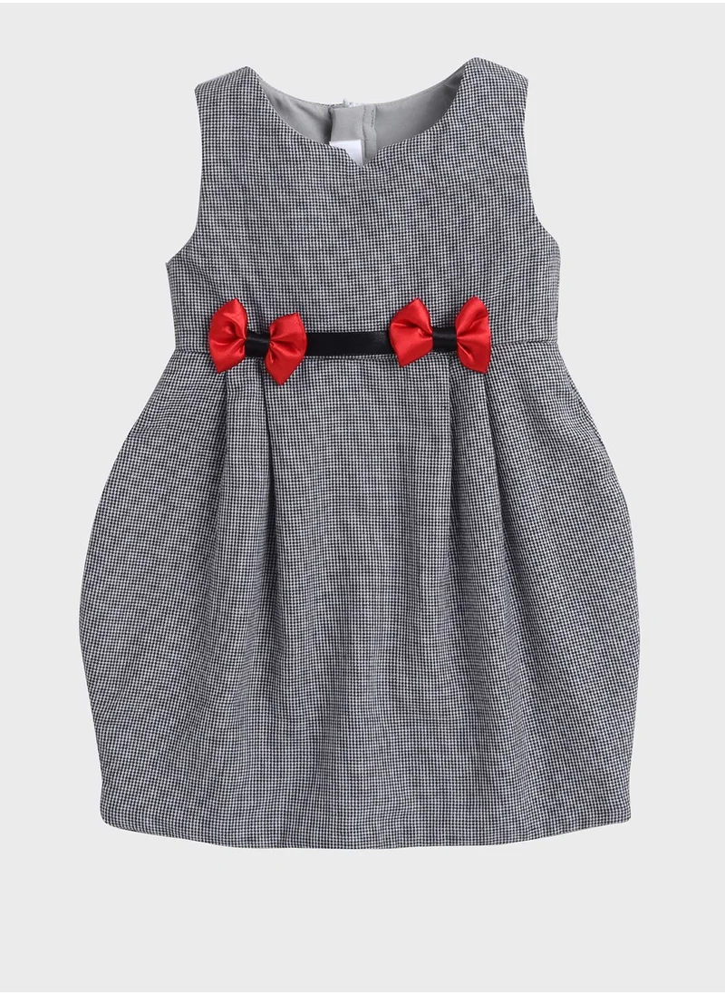 Many Frocks & Kids Checked Balloon Midi Dress