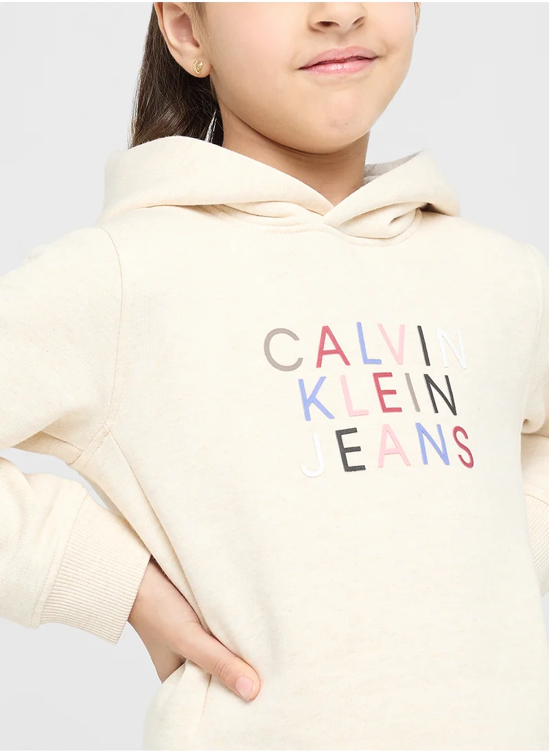 Calvin Klein Jeans Kids Color Logo Hoodie