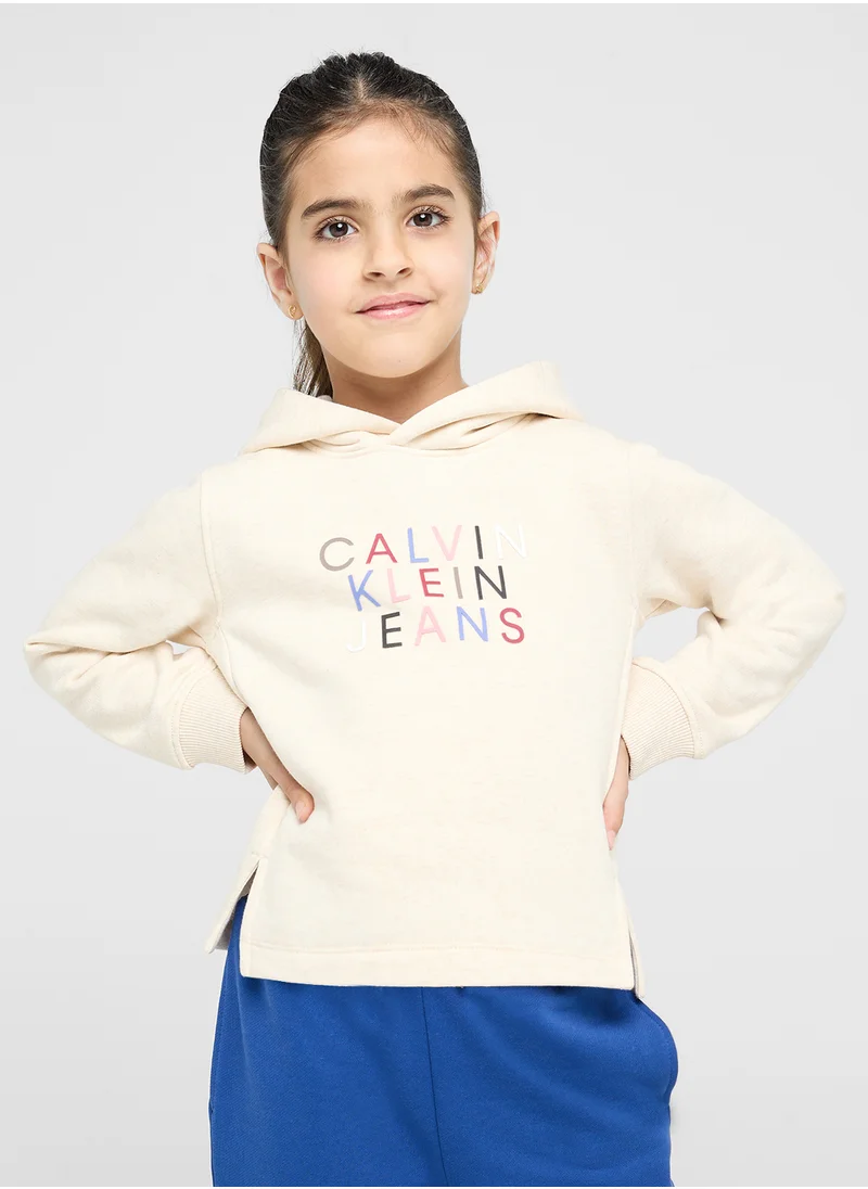 كالفن كلاين جينز Kids Color Logo Hoodie