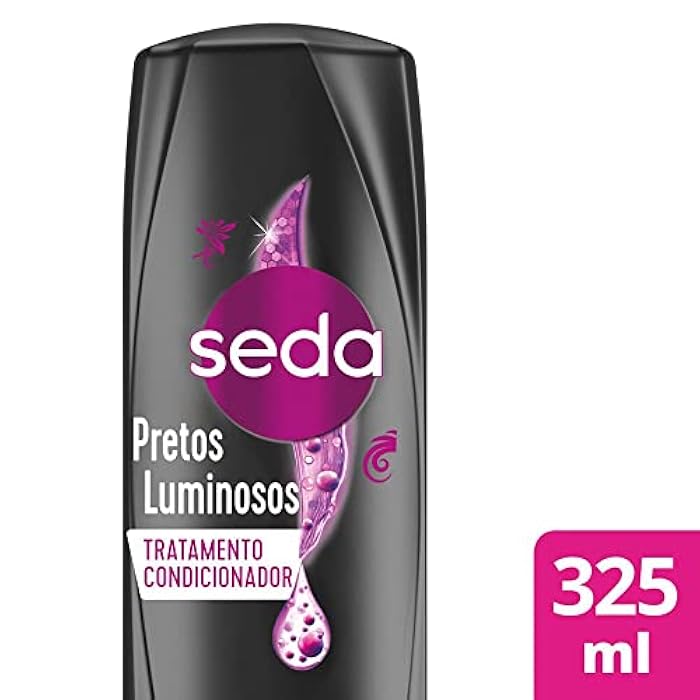 Seda Linha Pretos Luminosos Condicionador 325 Ml Black Shine Collection - Conditioner 11 Fl Oz - Image 2