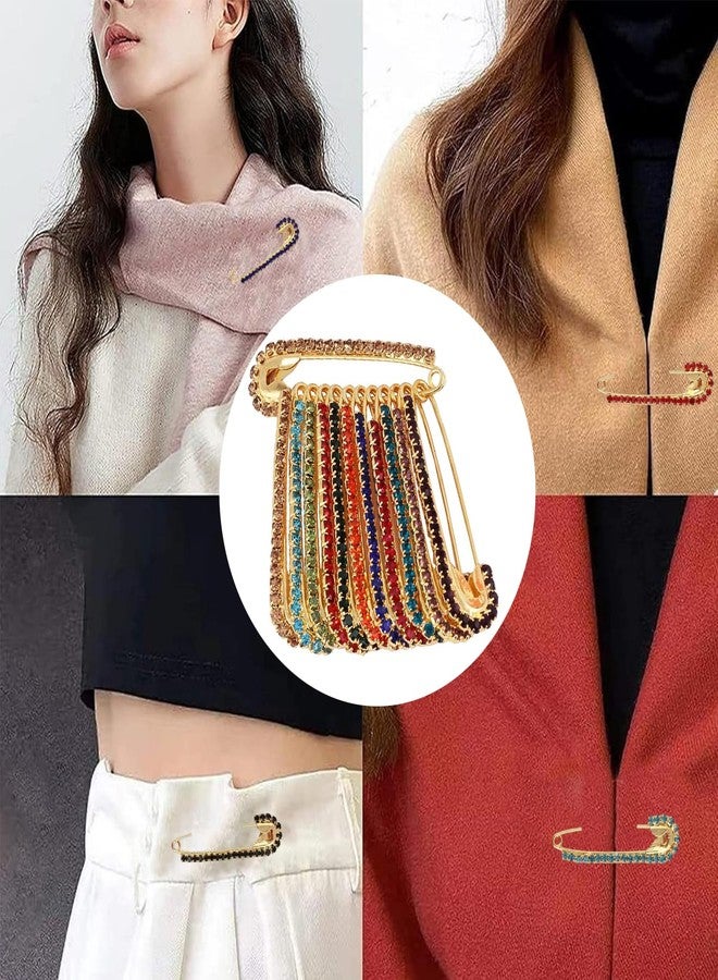 THANUS CRAFT THANU'S CRAFT Multicolor Saree Safety Pin Brooch for Holding Heavy Sari Pleats Pallu Scarfs Hijab PIS Women Girls - Image 4