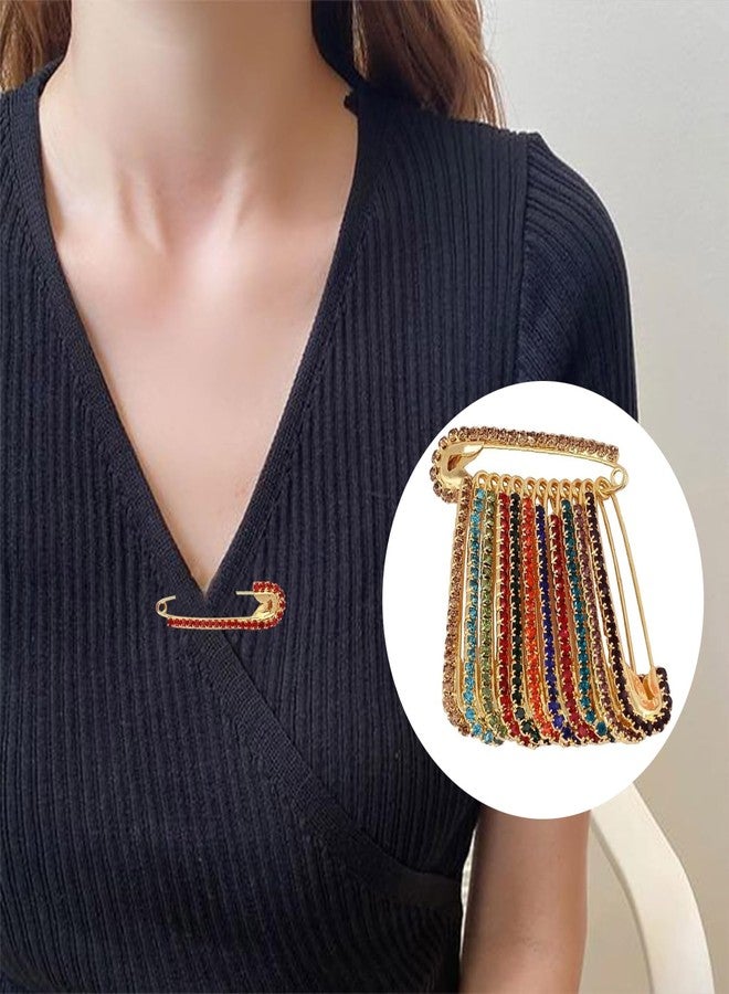 THANUS CRAFT THANU'S CRAFT Multicolor Saree Safety Pin Brooch for Holding Heavy Sari Pleats Pallu Scarfs Hijab PIS Women Girls - Image 2