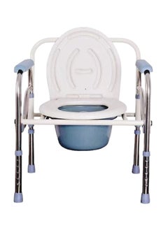 STARMED StarMed Stainless Steel Toilet Chair, Portable, High Capacity Plastic, Easy to Clean, Adjustable Height, Anti-Slip Grip, Non-Slip Mat Toilet chair…  - Image 1