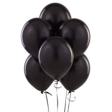 EVISHA HD Latex Big Size Black Metallic Latex Balloons/Party Decoration/Theme Party/Birthday Party Decoration(Set of 50) - Image 3