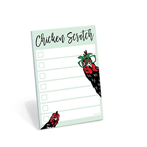 DAILY RITMO Funny Chickens Sticky to Do Notepad - Chicken Scratch - Rooster Baby Chick Chicken Coop Lover Gifts | Country Themed Notebook | ChickenScratch Chicklet Barn Office Decor Accessories 4x6" 50 Pages - Image 2