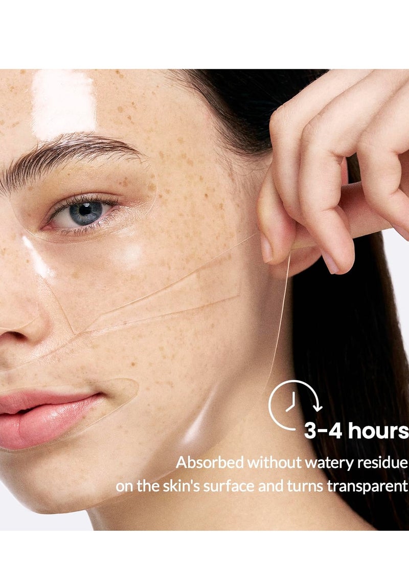 SYOSI Collagen Face Mask, Deep Collagen Overnight Mask, Hydrating Overnight Hydrogel Mask, Pore Minimizing, Elasticity Improvement, 34g x4PCS  - Image 3