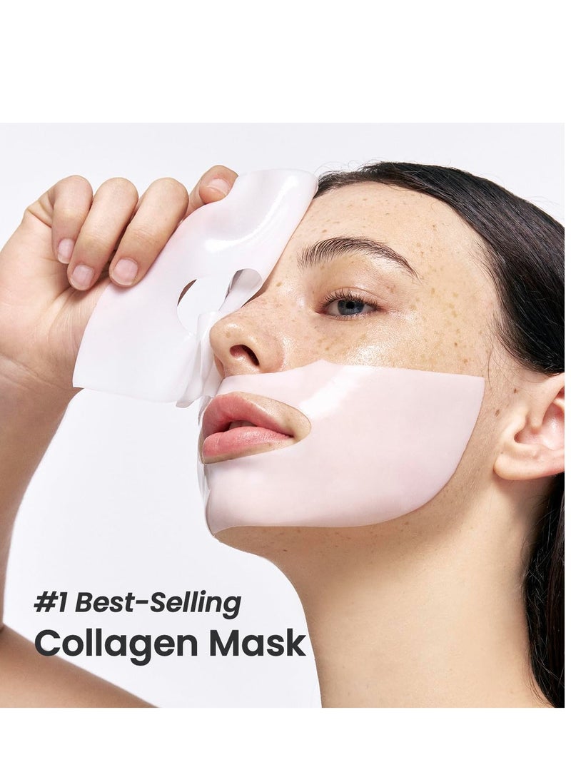SYOSI Collagen Face Mask, Deep Collagen Overnight Mask, Hydrating Overnight Hydrogel Mask, Pore Minimizing, Elasticity Improvement, 34g x4PCS  - Image 1