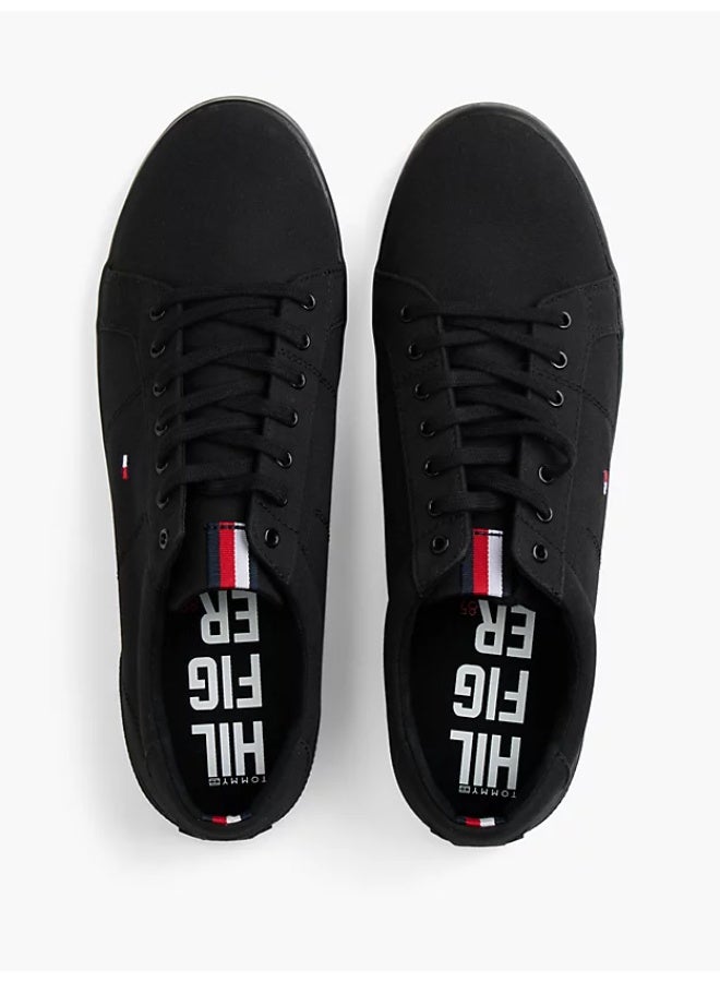 TOMMY HILFIGER Canvas Lace Up Sneakers - Image 5