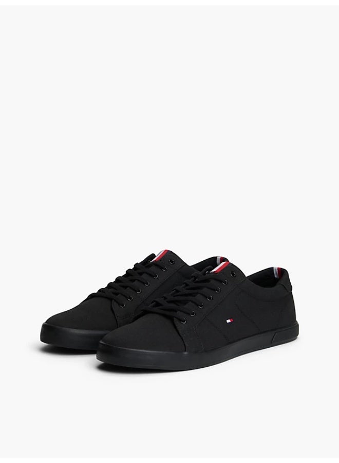 TOMMY HILFIGER Canvas Lace Up Sneakers - Image 4