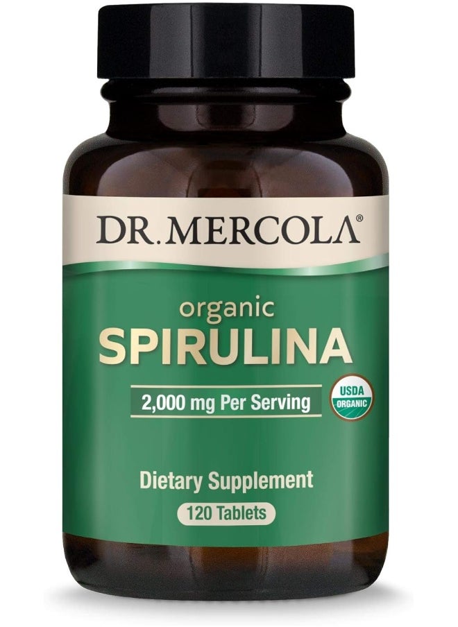 Organic Spirulina Dietary Supplement, 2,000 Mg Per Serving, 30 Servings 120 Tablets - pzsku/Z3B44B979C1AFE999BA13Z/45/_/1741065554/53307333-f2cf-4e79-955c-6396847a2183