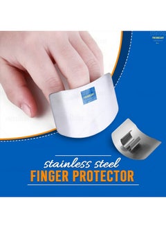 FreshDcart FreshDcart FDCFG Stainless Steel Finger Cutting Protector Hand Guard | Finger Protector Safe Chopping Hand Guard Pack of (1)  - Image 2
