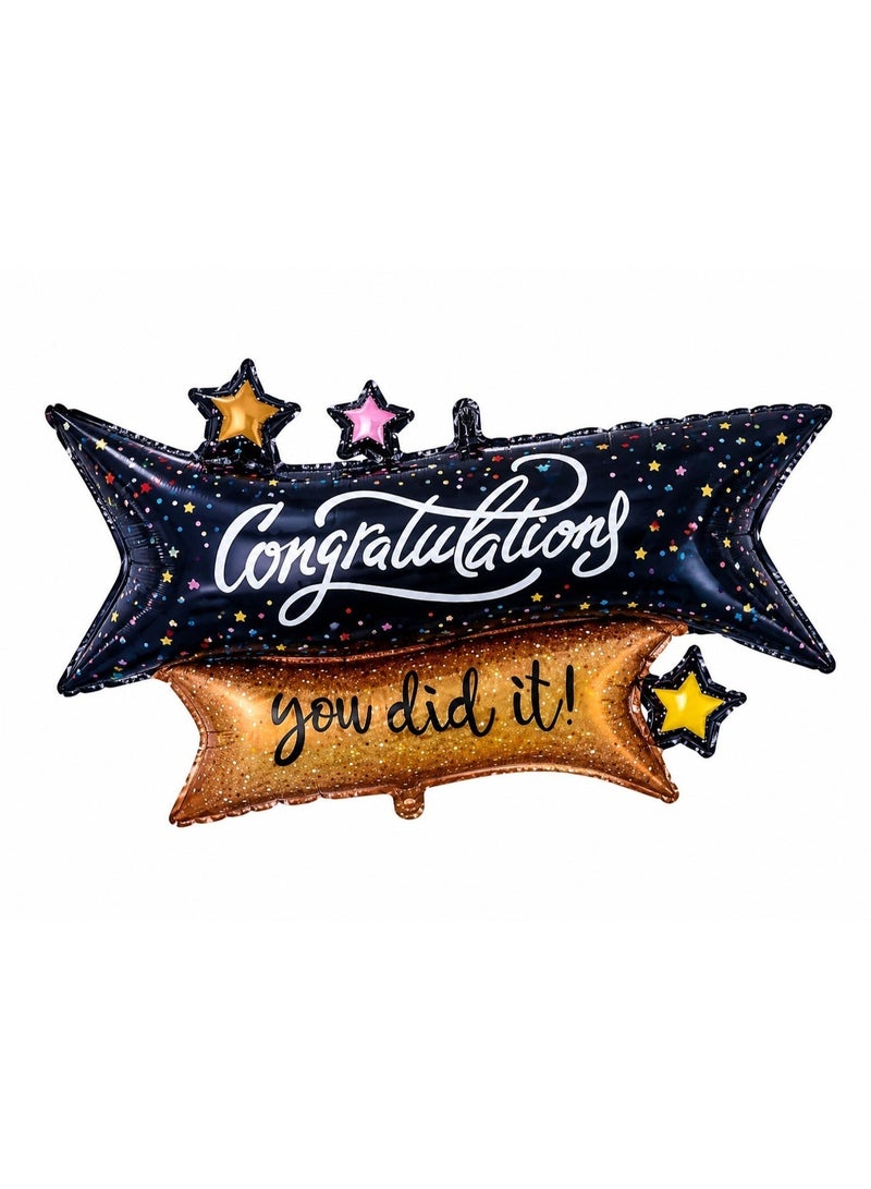Toy Land Congratulations Foil Balloon 40 Inch | Graduation Party Decoration | Air & Helium Fill | 1 Piece - Image 2
