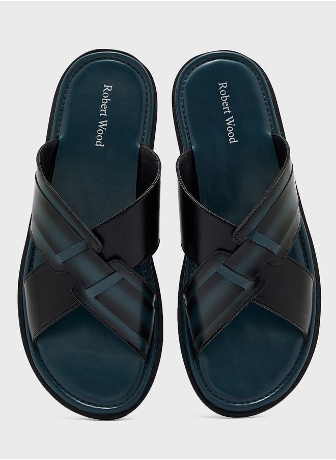 Robert Wood - Cross Strap Sandals - Image 1