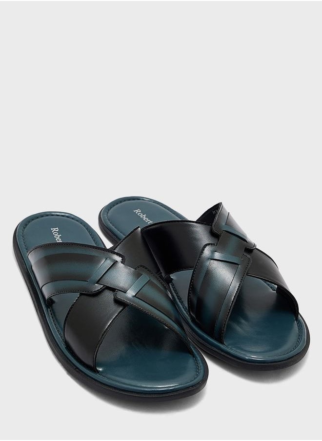 Robert Wood - Cross Strap Sandals - Image 1