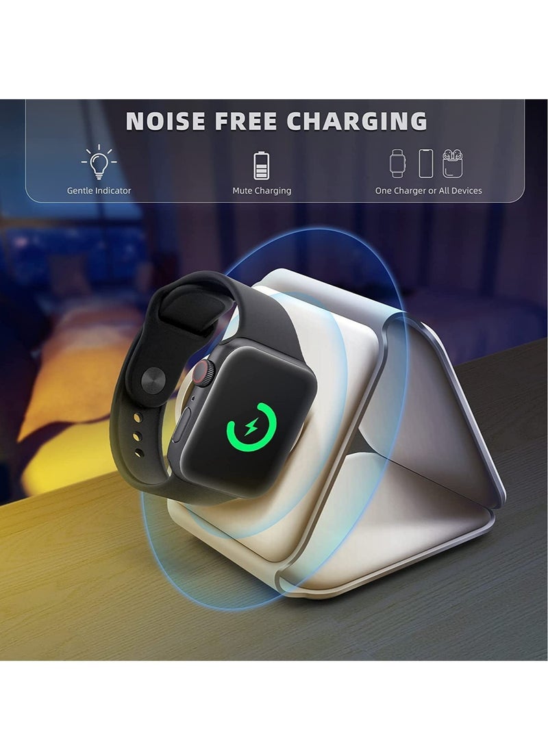 ELTRAZONE 3 in 1 Wireless Charger,Magnetic Foldable Charging Station,Fast Wireless Charging Pad - Image 5