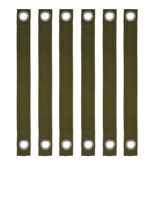 12 Pack Durable Windproof Tree Support Straps for Staking and Guying Green