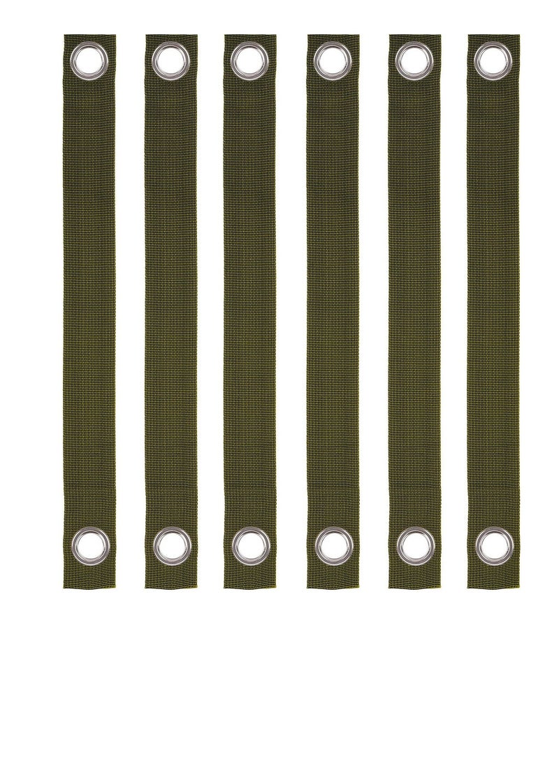 12 Pack Durable Windproof Tree Support Straps for Staking and Guying Green