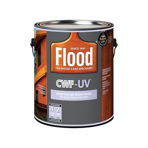 Flood 1 gal. Honey Gold Transparent CWF-UV Exterior Wood Stain - Image 1