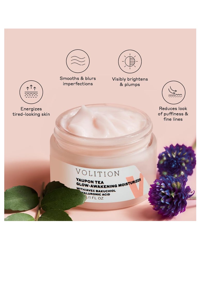 VOLITION Volition Beauty Yaupon Tea Glow-Awakening Moisturizer with Hyaluronic Acid + Bakuchiol | Vegan, Paraben-Free & Cruelty-Free (Travel Size (1 oz))  - Image 3