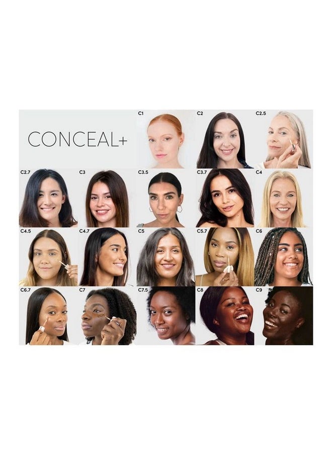 FITGLOW Beauty Natural Conceal+ Full Coverage Concealer ; Vegan Woman Owned Clean Beauty (C5 Tan Deep Neutral Soft Olive Undertones)  - Image 4