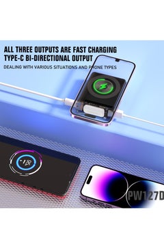 Lenyes Lenyes PW127D Power Bank 10000mAH-15W Magnetic Wireless Charge ,PD2OW Fast Charge  - Image 2