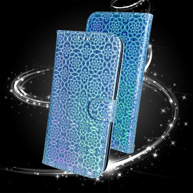 HuHa Protective Cover For Huawei nova 12 Ultra Colorful Magnetic Buckle Leather Phone Case(Blue) - Image 2