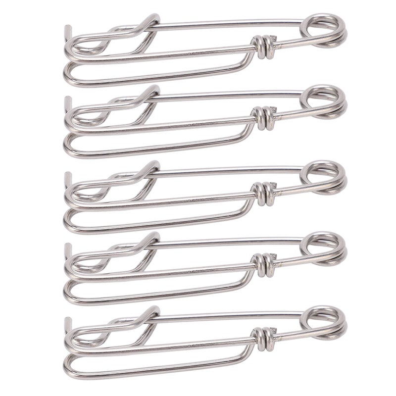 Closed Eye Fishing Clips Snap 5PCS Anti Surf Fishing Set 1 8 X 60MM - Image 4