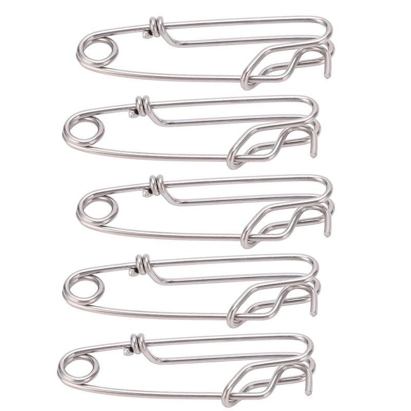 Closed Eye Fishing Clips Snap 5PCS Anti Surf Fishing Set 1 8 X 60MM - Image 2